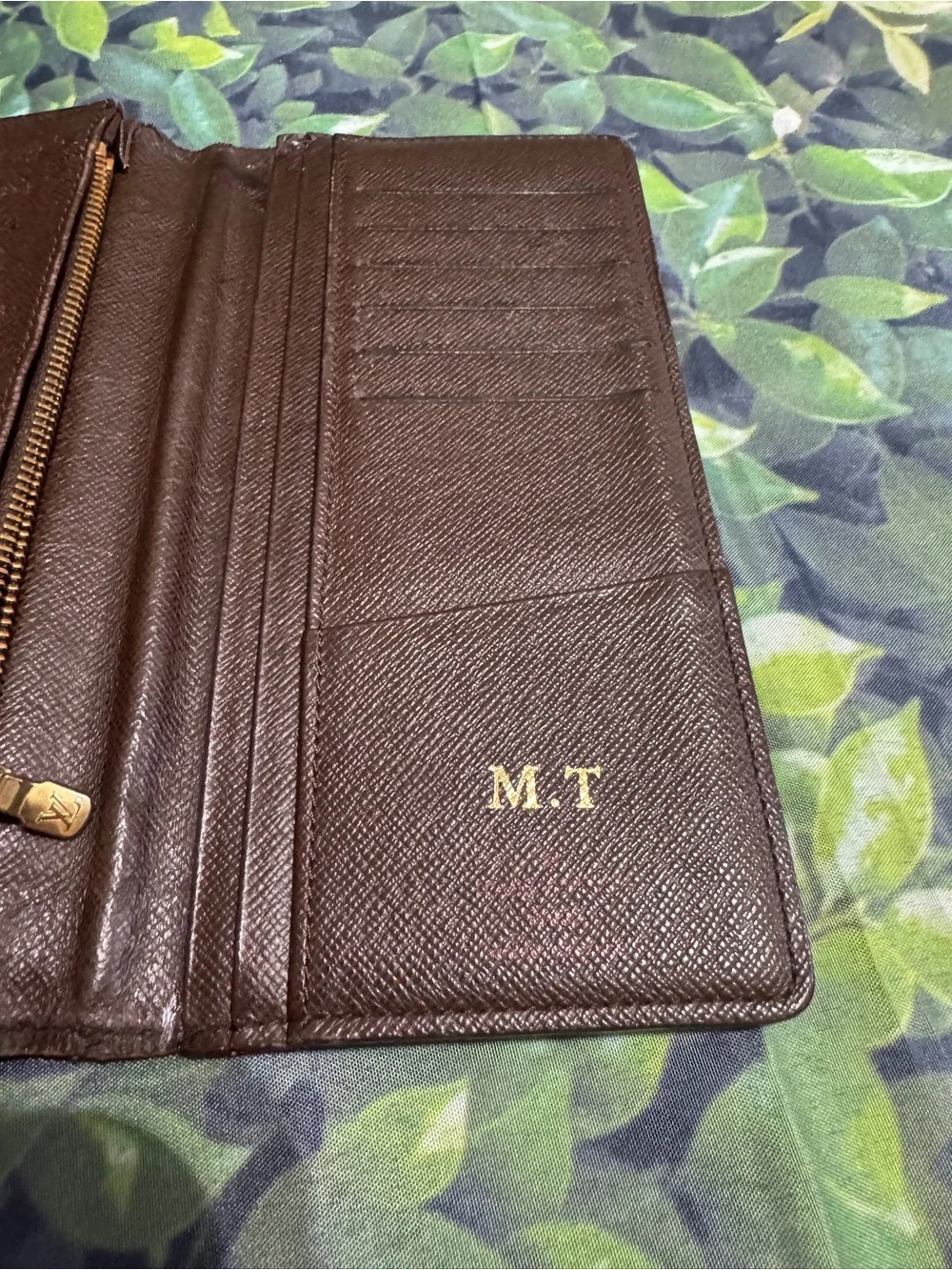 Louis Vuitton Brown Damier Ebene Brazza Long Wallet